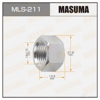 Гайка колесная M 16x1.5(R) под ключ 22 открытая MASUMA MLS-211 Q RCZTGF 1422882988