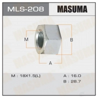 Гайка колесная M 18x1.5(L) под ключ 29 открытая MASUMA MLS-208 1422883094 N4V XS