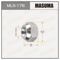 Гайка колесная M 20x1.5(L) под ключ 41 открытая MASUMA 1422883021 MLS-176 K1 G0ZZ
