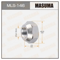 Гайка колесная M 20x1.5(L) под ключ 41, открытая MASUMA MLS-146 1422883126 Y7X M5S