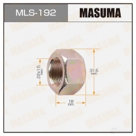 Гайка колесная M 22x1.5(R) под ключ 32 открытая MASUMA MLS-192 1422882995 WXM KD