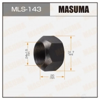 Гайка колесная M 24x1.5(R) под ключ 32, открытая MASUMA MLS-143 1422883129 ZA LSEW0
