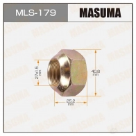 Гайка колесная M 27x1.5(R) под ключ 41 открытая MASUMA ML 3BHY MLS-179 1422883018