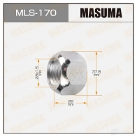 Гайка колесная M 28x1.5(L) под ключ 38 открытая MASUMA 5P YFN MLS-170 1422883025