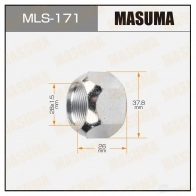 Гайка колесная M 28x1.5(R) под ключ 38 открытая MASUMA MLS-171 1422883024 W57U1 0