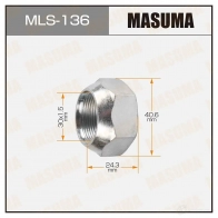 Гайка колесная M 30x1.5(L) под ключ 41 MASUMA MLS-136 GMV 49 1422883134