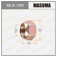 Гайка колесная M 30x1.5(R) под ключ 41 открытая MASUMA MLS-169 1422883026 4AJ TV
