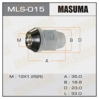 Гайка крепления колеса MASUMA 1422883116 MLS-015 5M 5XFT