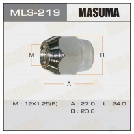 Гайка колесная M12x1.25(R) под ключ 21 MASUMA MLS-219 W2 2UUBR 1422882981