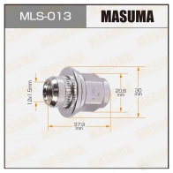 Гайка колесная M12x1.5(R) под ключ 21 MASUMA DUR8 N6 MLS-013 1422883119