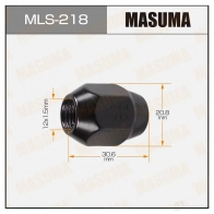 Гайка колесная M12x1.5(R) под ключ 21 MASUMA MLS-218 YPG4Y 6 1422882982