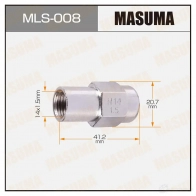 Гайка колесная M 14x1.5(R) под ключ 21 с шайбой MASUMA 1422883074 8F1 2TND MLS008 C1H16W