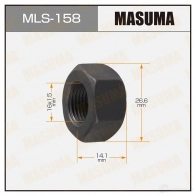 Гайка колесная M16x1.5(R) под ключ 27 MASUMA MLS-158 1422883103 V OKEC