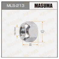 Гайка колесная M19x1.5(L) под ключ 38 открытая MASUMA MLS-213 HDY0E 26 1422882986