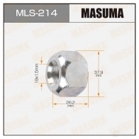 Гайка колесная M19x1.5(R) под ключ 38 открытая MASUMA XXA YD MLS-214 1422882985