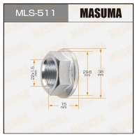 Гайка ШРУСа M22x1.5(R) под ключ 30 MASUMA MLS511 CAGMY28 0U N2R4 1422883003