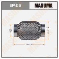 Гофра глушителя Interlock 38x100 усиленная MASUMA EP062 69FD VN 1439697277