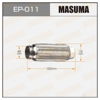 Гофра глушителя Interlock 48x190 MASUMA EP011 EQ3A89 G 1422887905