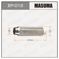 Гофра глушителя Interlock 48x240 MASUMA M 5RLHG EP012 1422887904