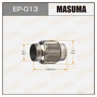 Гофра глушителя Interlock 51x100 MASUMA 1422887903 EP013 Q5 DD3HI