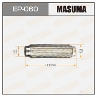 Гофра глушителя Interlock 61x300 MASUMA EP060 WT 9SZ 1422887942