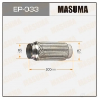 Гофра глушителя Interlock 65x200 MASUMA 9NAY Z EP033 1422887936