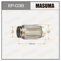 Гофра глушителя Interlock 76x185 MASUMA 1422887895 EP038 X7 KKIZJ