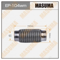 Гофра глушителя wiremesh 45x150 MASUMA 1439697284 EP104WM BZM W1