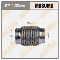 Гофра глушителя wiremesh 60x120 MASUMA WNDN D 1439697305 EP125WM