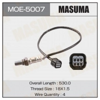 Датчик кислородный MASUMA MOE-5007 6I 4YWYV Honda CR-V 3 (RE) Кроссовер 2.4 i VTEC 4WD (RE7) 166 л.с. 2009 – наст. время