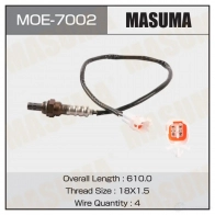 Датчик кислородный MASUMA 1439698500 MOE-7002 PAG6F R1