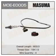 Датчик кислородный MASUMA 1439698510 MOE-E0005 6IQ T4