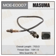 Датчик кислородный MASUMA Bmw 5 (F10) 6 Седан 3.0 530 d xDrive 258 л.с. 2011 – 2016 MOE-E0007 CCA ZL