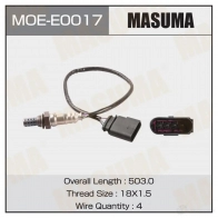 Датчик кислородный MASUMA 1439698522 3WKU VD6 MOE-E0017