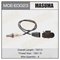 Датчик кислородный MASUMA 1TA45 WW MOE-E0023 1439698527