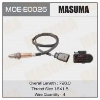 Датчик кислородный MASUMA 1439698529 MOE-E0025 MIN B7