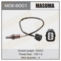 Датчик топливовоздушной смеси MASUMA 1439698502 2 I4ALQE MOE-8001