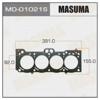 Двухслойная прокладка ГБЦ (металл-эластомер) толщина 0,45мм MASUMA Toyota Caldina (T210) 2 1997 – 2002 MD-01021S 8I3 F576