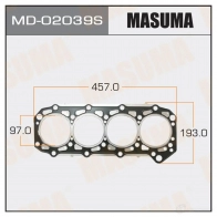 Двухслойная прокладка ГБЦ (металл-эластомер) толщина 0,53мм MASUMA MD-02039S 1422888004 JR ONQKR