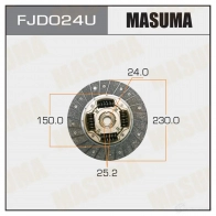 Диск сцепления MASUMA FJD024U YPM06B 6 1422881923