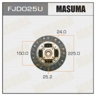 Диск сцепления MASUMA 1422881922 ZGM 3D4P FJD025U
