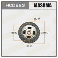 Диск сцепления MASUMA 614H2V 9 HCD823 1422882049