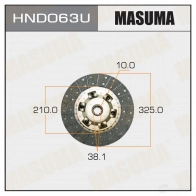 Диск сцепления MASUMA 0B3 64 HND063U 1422881781
