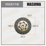 Диск сцепления MASUMA S JX099U 1422881779 ISD018