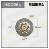 Диск сцепления MASUMA ISD058U 1422881776 66Q 27