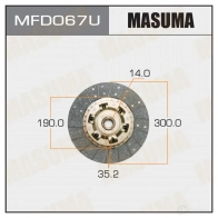 Диск сцепления MASUMA Y 07G0 1422881800 MFD067U