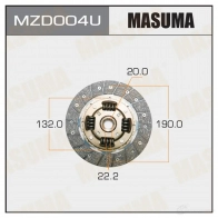 Диск сцепления MASUMA 1422881934 MZD004U F38 IDI