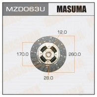 Диск сцепления MASUMA G3L5 I MZD063U 1422881931