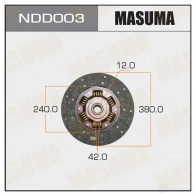Диск сцепления MASUMA 17 WUH 1422881790 NDD003