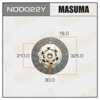Диск сцепления MASUMA 1422881906 W1P 42 NDD022Y